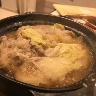 白菜と豚バラの大根おろし鍋